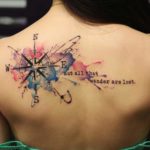 Beautiful Compass Tattoo Design