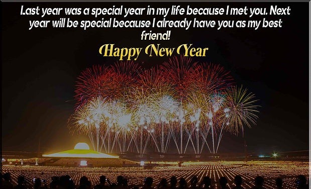 Happy New Year Wishes For Best Friend