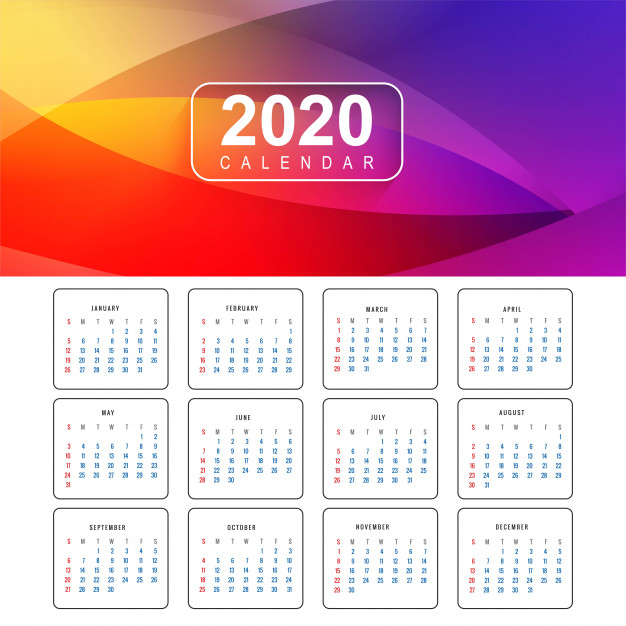 New Year Calendar 2020
