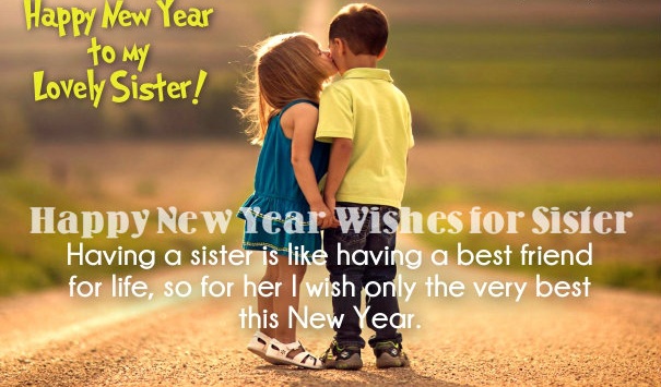 New Year Wishes For Sister
