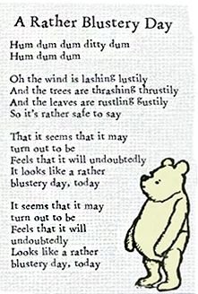 Winnie The Pooh Quotes and Sayings about Blustery Day